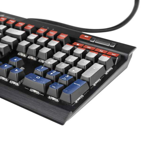 Dominican Republic Flag Faded K95 RGB PLATINUM Mechanical Gaming Keyboard Skin